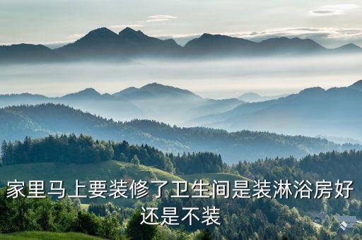 家里馬上要裝修了衛生間是裝淋浴房好還是不裝