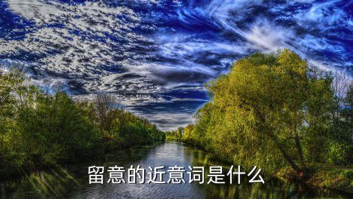 留意近義詞，留意純真的近義詞