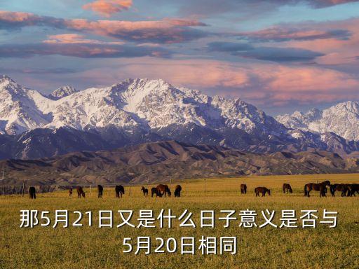 那5月21日又是什么日子意義是否與5月20日相同