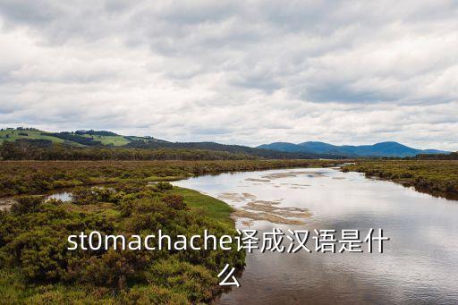 胃痛英文，st0machache譯成漢語(yǔ)是什么