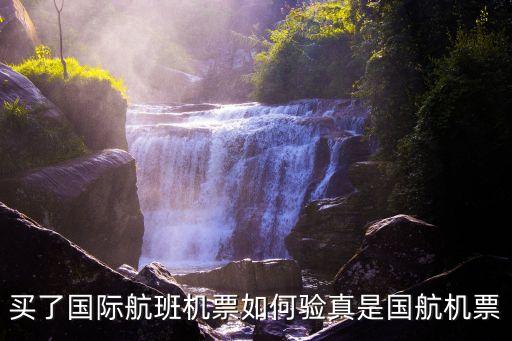買(mǎi)了國(guó)際航班機(jī)票如何驗(yàn)真是國(guó)航機(jī)票