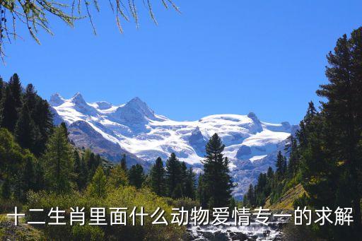 十二生肖里面什么動物愛情專一的求解