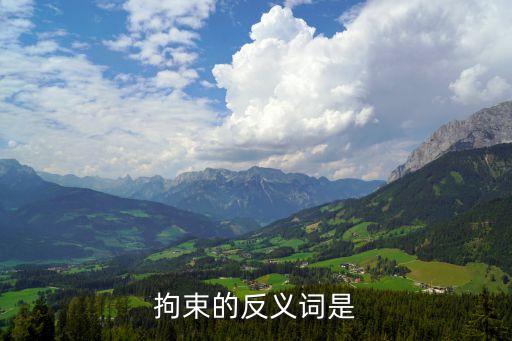 拘束的反義詞是什么，拘束的反義詞