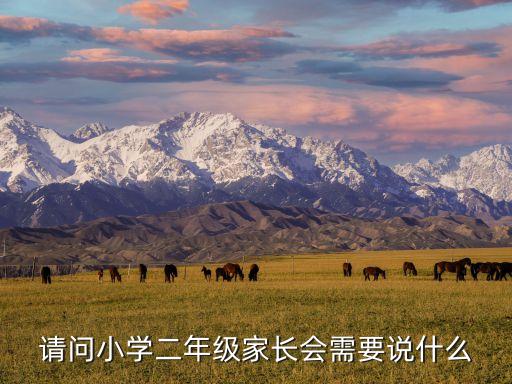 小學(xué)家長會，請問小學(xué)二年級家長會需要說什么