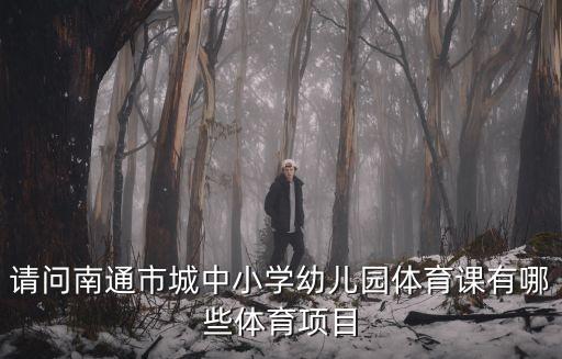 障礙跑教案，請問南通市城中小學幼兒園體育課有哪些體育項目