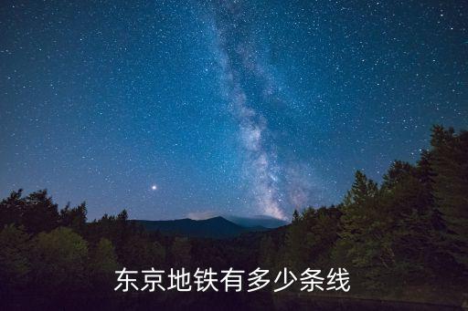 東京地下鐵，東京地鐵有多少條線