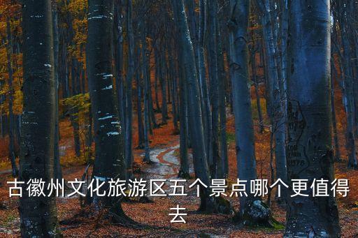 徽州古城旅游攻略，古徽州文化旅游區五個景點哪個更值得去