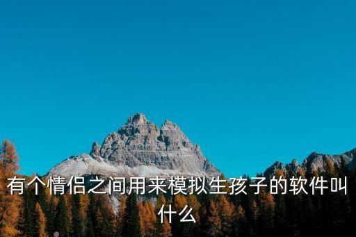 有個情侶之間用來模擬生孩子的軟件叫什么
