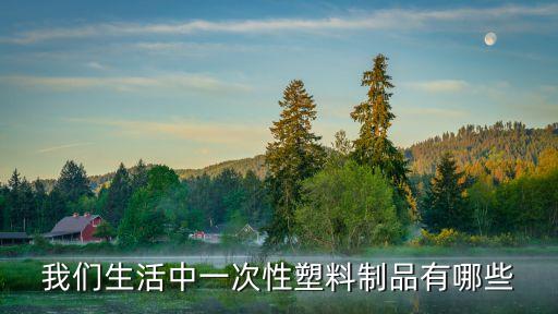 我們生活中一次性塑料制品有哪些