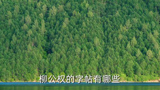 柳公權(quán)字帖，柳公權(quán)的著名書法作品有哪些有玄秘塔碑嗎