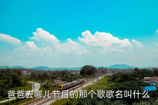 爸爸去哪兒節(jié)目的那個歌歌名叫什么