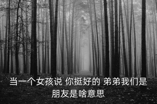 說好的弟弟呢，好弟弟用英語怎么說