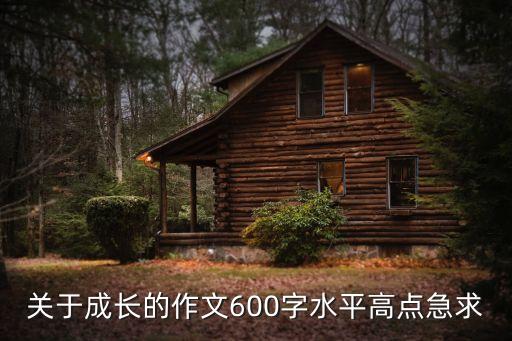 成長作文，關于成長的作文600字水平高點急求
