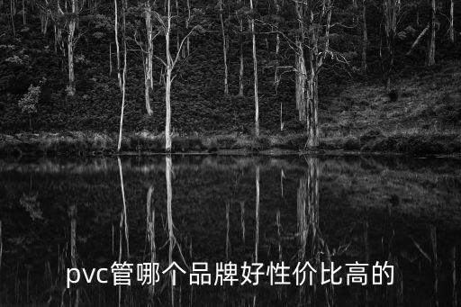 pvc管品牌，PVC管哪個牌子好