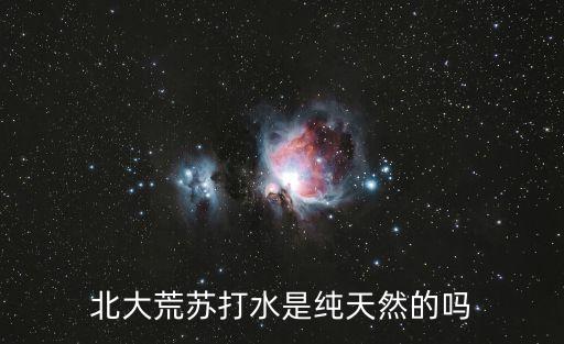 北大荒蘇打水是純天然的嗎