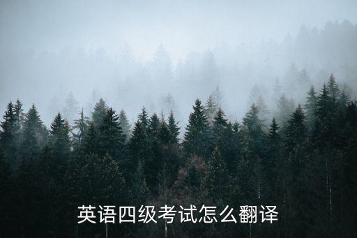 英語四級翻譯，四級英語翻譯