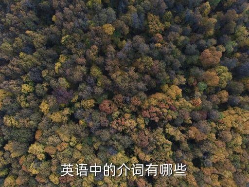 英語中的介詞有哪些