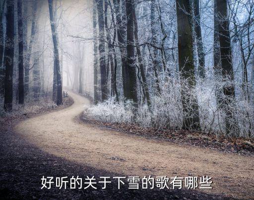 雪的歌曲，好聽的關于下雪的歌有哪些