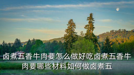 五香鹵牛肉，鹵煮五香牛肉要怎么做好吃鹵煮五香牛肉要哪些材料如何做鹵煮五