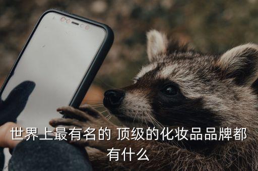 名牌化妝品，世界名牌化妝品牌子有哪些