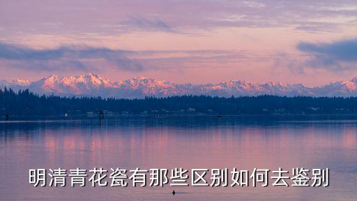 明清青花瓷有那些區(qū)別如何去鑒別