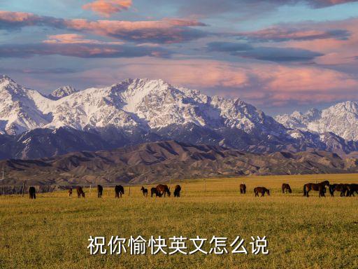 祝你快樂的英文，英語祝你快樂怎么說