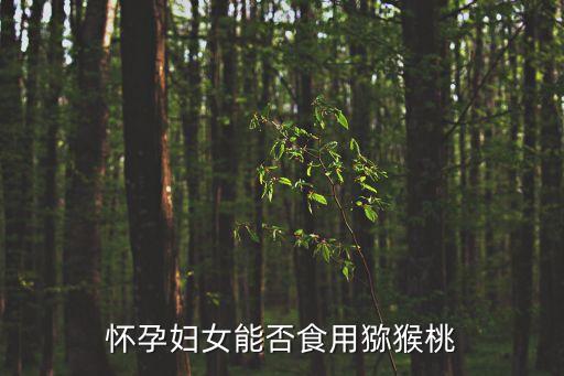 孕婦可以吃獼猴桃，懷孕婦女能否食用獼猴桃