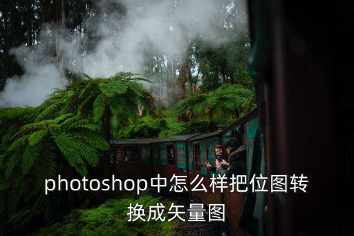 photoshop中怎么樣把位圖轉換成矢量圖