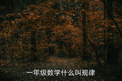 數學規律，數學規律