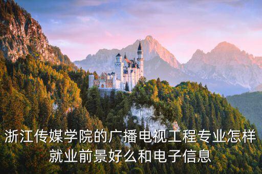 浙江傳媒學院的廣播電視工程專業怎樣就業前景好么和電子信息