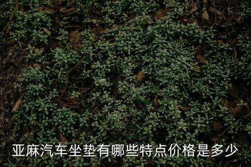亞麻汽車坐墊有哪些特點價格是多少