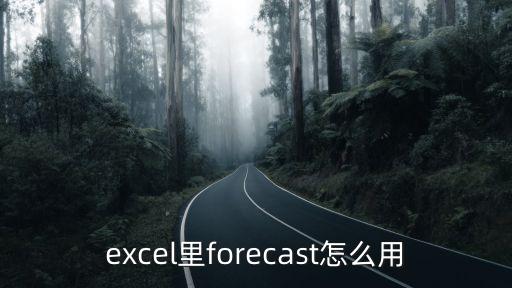 excel里forecast怎么用