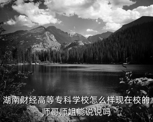 湖南財經高等專科學校，湖南財經高等專科學院
