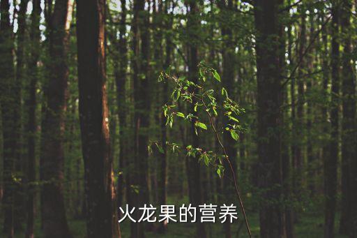 火龍果的營(yíng)養(yǎng)，火龍果有什么營(yíng)養(yǎng)價(jià)值