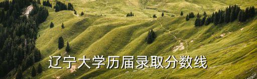 遼寧大學分數線，遼寧大學2013年投檔線