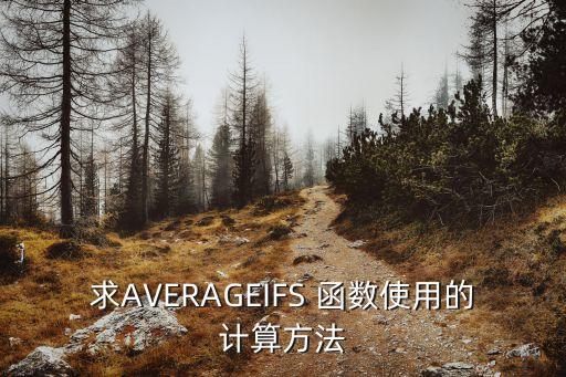 averageifs，求AVERAGEIFS 函數使用的計算方法