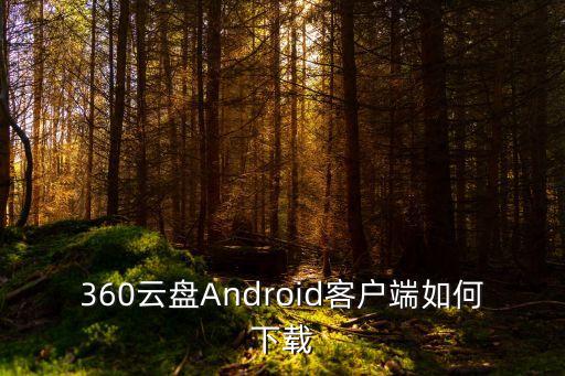 360密盤下載，360云盤Android客戶端如何下載