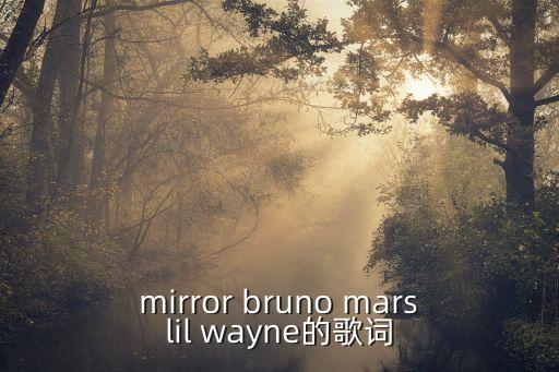 mirror bruno marslil wayne的歌詞