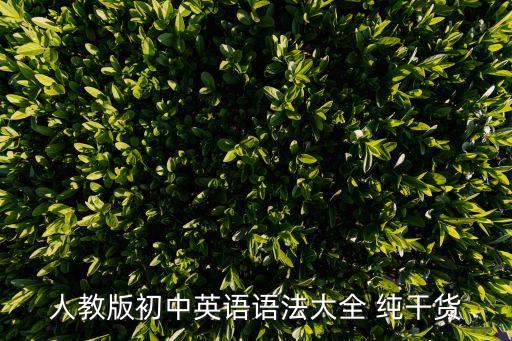 初中英語語法大全，初中英語語法大全