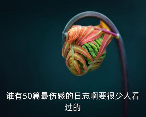 悲傷日記，誰有50篇最傷感的日志啊要很少人看過的