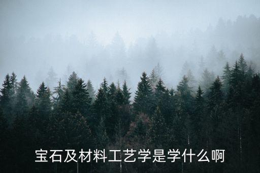 寶石及材料工藝學，寶石與材料工藝學這個專業(yè)怎么樣