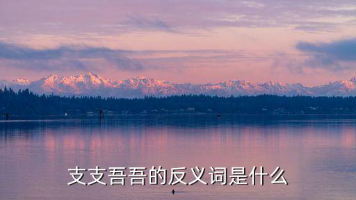 支支吾吾的意思，吞吞吐吐 閃爍其詞 支支吾吾 口若懸河 妙語連珠 高談闊論 眉飛色舞的