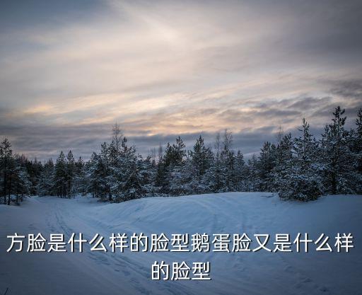 方臉是什么樣的臉型鵝蛋臉又是什么樣的臉型