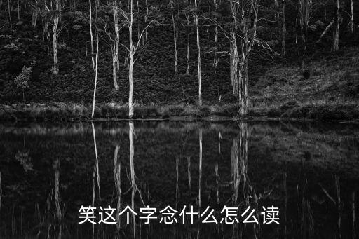 笑這個字念什么怎么讀