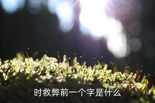 醫時救弊，時救弊前一個字是什么