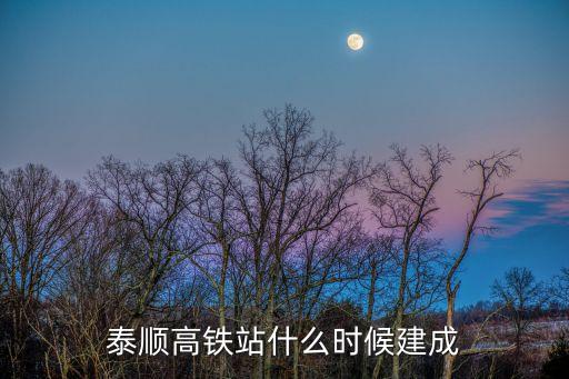 浙江泰順，泰順高鐵站什么時候建成