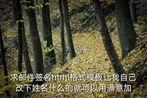 電子郵件簽名模板，在企業郵箱里面設置個性簽名大家有好的范本嗎