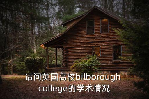 請問英國高校bilborough college的學術情況