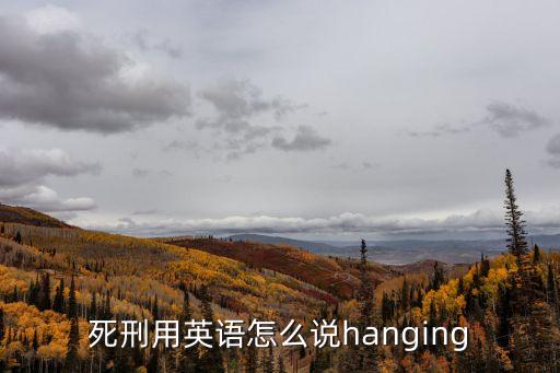 hanging，死刑用英語怎么說hanging